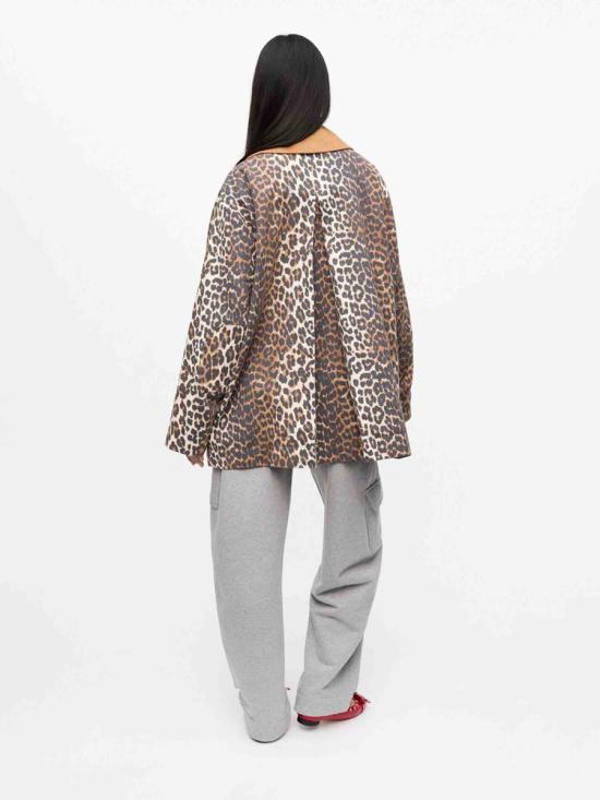 25SS 가니 아우터 W0391Printed Canvas 859Almond milk Multicolor - GANNI