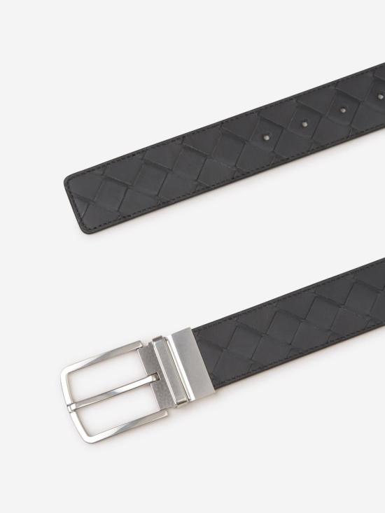  보테가베네타 가죽 벨트 652944 VCPQ1VCPQ1 2078ARD N EBONY - BOTTEGA VENETA