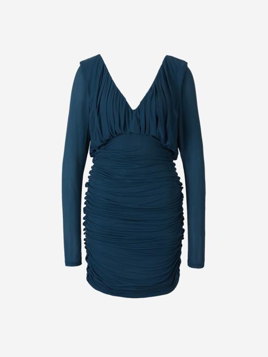  생로랑 의류 729749 Y5G98JERSEY DOUX 3041CANARD COBALT BLUE