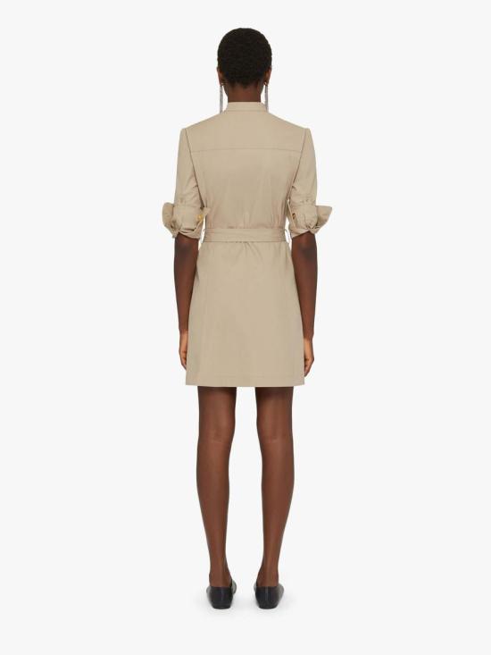 25SS 지방시 미디 원피스 BW22A915VKBW22A915VK 281TAUPE Brown - GIVENCHY