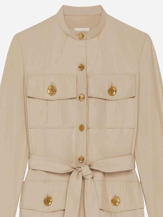 25SS 지방시 미디 원피스 BW22A915VKBW22A915VK 281TAUPE Brown - GIVENCHY