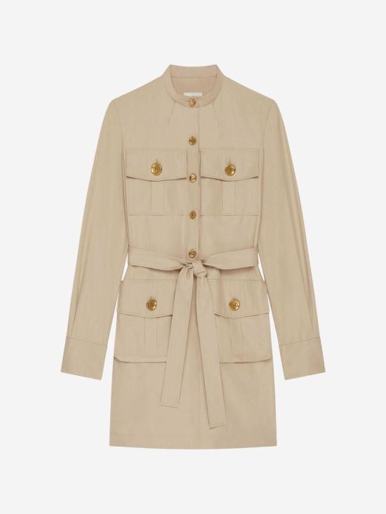 25SS 지방시 미디 원피스 BW22A915VKBW22A915VK 281TAUPE Brown