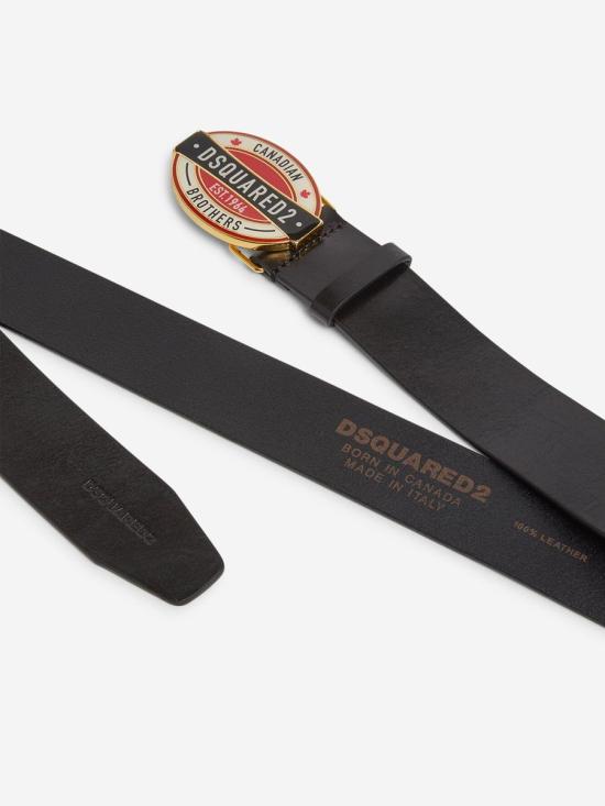 24FW 디스퀘어드2 가죽 벨트 BEM0480 12900001BEM0480 12900001 M1165 Black - DSQUARED2