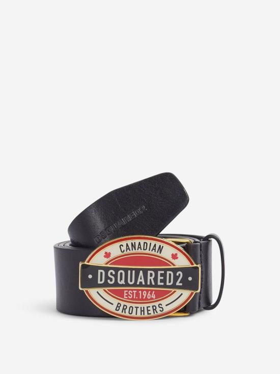 24FW 디스퀘어드2 가죽 벨트 BEM0480 12900001BEM0480 12900001 M1165 Black - DSQUARED2