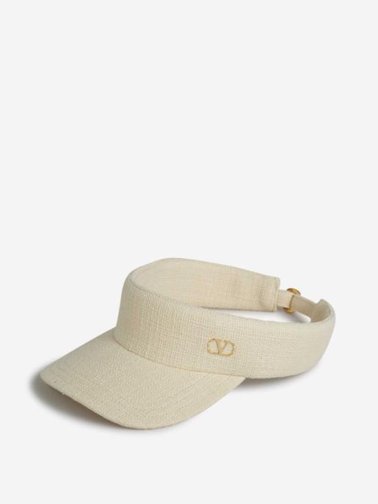 25SS 발렌티노 가라바니 모자 6Y2HN00CFSCCOTONE VLOGO METALLO BURROYBA Beige - VALENTINO GARAVANI