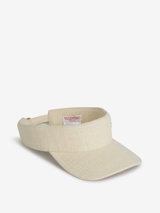 25SS 발렌티노 가라바니 모자 6Y2HN00CFSCCOTONE VLOGO METALLO BURROYBA Beige - VALENTINO GARAVANI