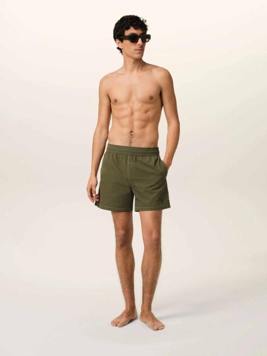 25SS 아미 스윔팬츠 HBW006 PA0027 376LODEN MILITARY GREEN - AMI