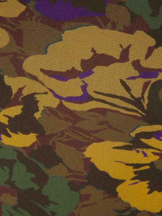  생로랑 의류 779977 Y4I25Tulle Oeillet 1056Noir Multico FLORAL - SAINT LAURENT