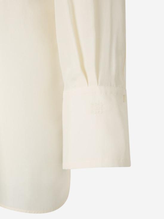 24FW 지방시 긴팔 티셔츠 BW61A015J0100 SILK 150ECRU Beige - GIVENCHY