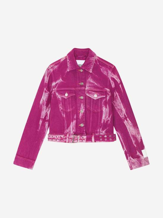 25SS 가니 자켓 J1716Overdyed heavy denim 088Boysenberry PINK