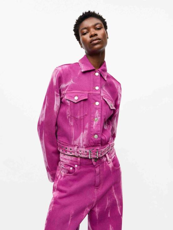 25SS 가니 자켓 J1716Overdyed heavy denim 088Boysenberry PINK - GANNI