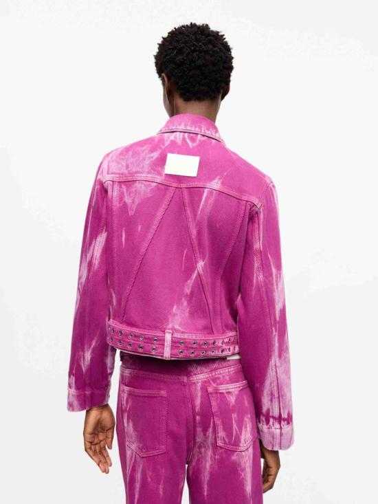 25SS 가니 자켓 J1716Overdyed heavy denim 088Boysenberry PINK - GANNI