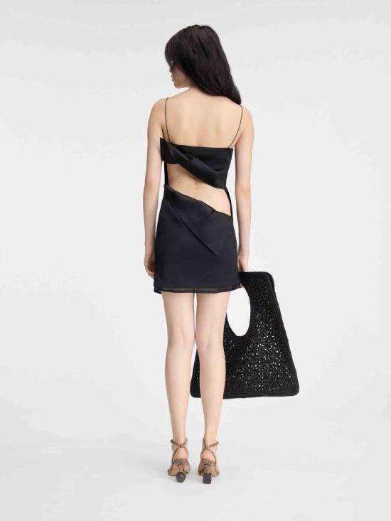 24FW 자크뮈스 의류 24H243DR174 160296 VISCOSE 4 ELASTHANNE 100 POLYESTER 990BLACK Black - JACQUEMUS