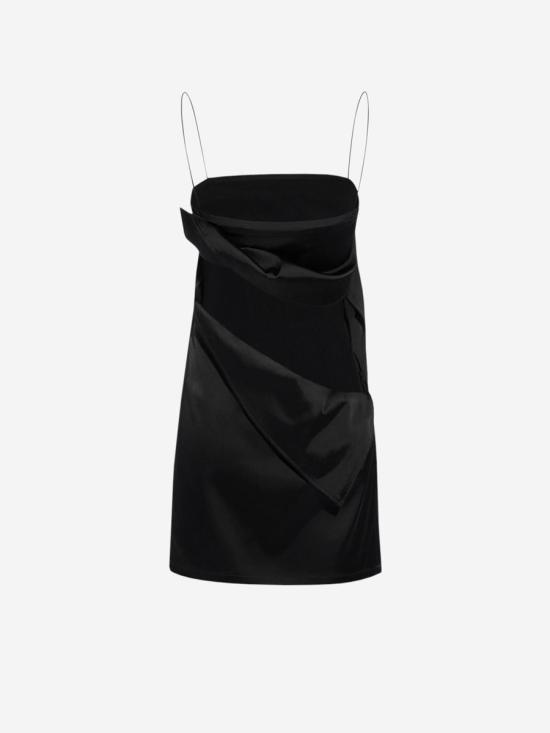 24FW 자크뮈스 의류 24H243DR174 160296 VISCOSE 4 ELASTHANNE 100 POLYESTER 990BLACK Black - JACQUEMUS