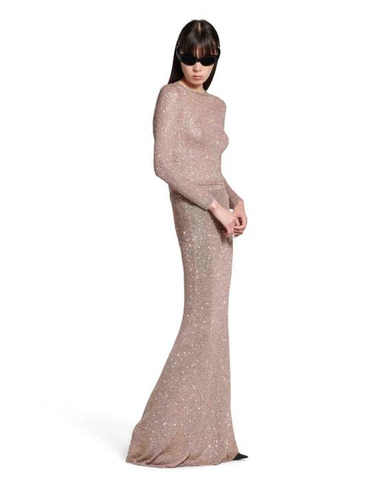 25SS 발렌시아가 의류 813119T7196T7196 8182LIGHT BROWN OLD PINK - BALENCIAGA