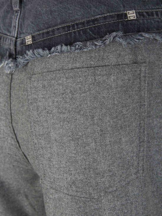  지방시 스트레이트 팬츠 BW511Q5Y8S35 COTTON 65 POLYESTER 020grey Grey - GIVENCHY