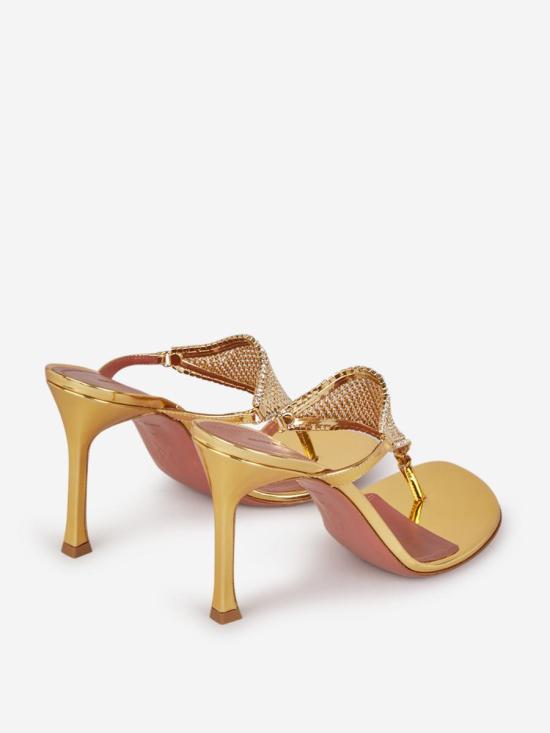 24FW 아미나 무아디 힐/펌프스 11S352384CAMMIRROR GoldGold GOLD - AMINA MUADDI