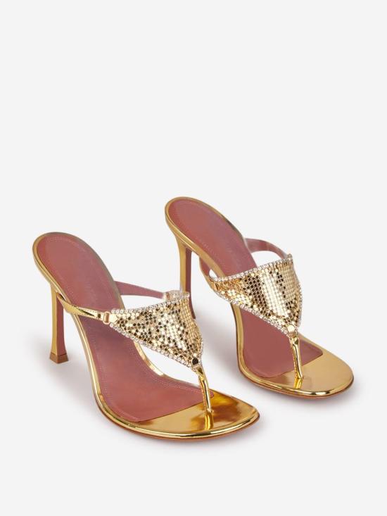 24FW 아미나 무아디 힐/펌프스 11S352384CAMMIRROR GoldGold GOLD - AMINA MUADDI