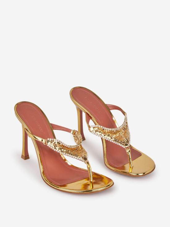 24FW 아미나 무아디 힐/펌프스 11S352384CAMMIRROR GoldGold GOLD - AMINA MUADDI