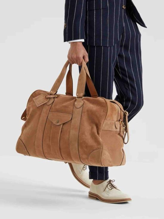 25SS 브루넬로 쿠치넬리 더플백 MBWTU394MBWTU394 C2683Biscotto Brown - BRUNELLO CUCINELLI