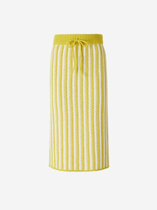 25SS 파비아나 필리피 미디 스커트 GND265F419L244 VR2Cedro LIMA GREEN