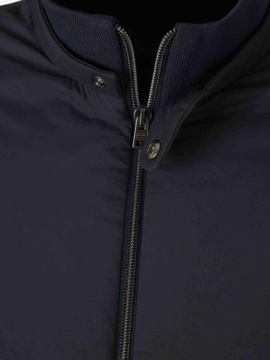 25SS 에르노 에코에이지 하이 카라 봄버 자켓 GI000414U12456Z12456Z 9200AZUL Black - HERNO