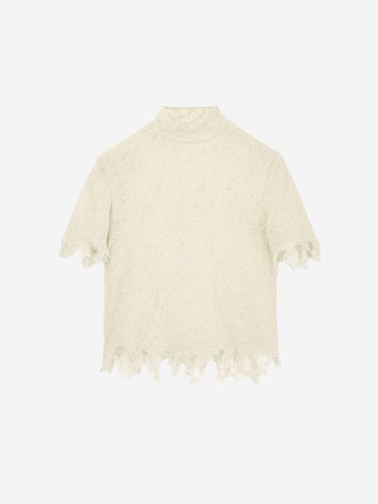 25SS 알렉산더 맥퀸 반팔 티셔츠 8293066Q1BC9 9004Ivory Beige