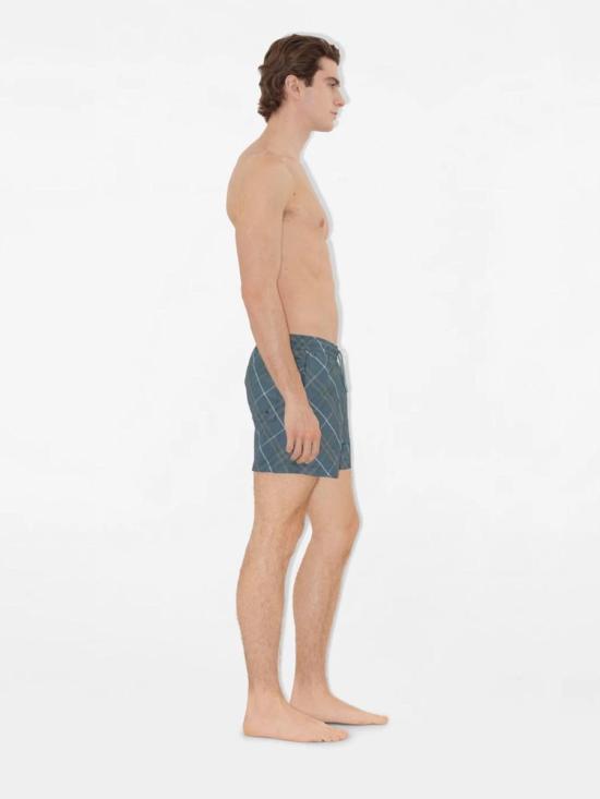 25SS 버버리 스윔팬츠 81091608109160 A8390Pewter IP Check NAVY BLUE - BURBERRY