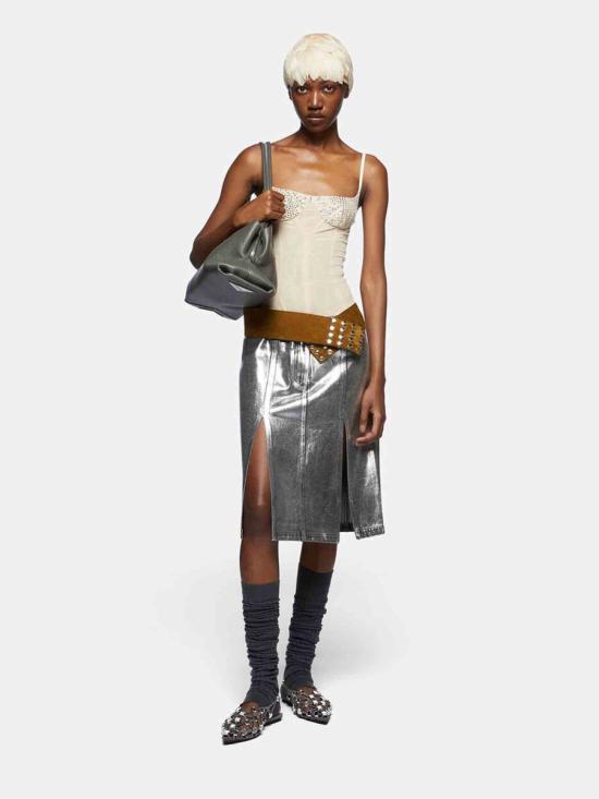 25SS 디 아티코 의류 250WCS00257 DDD103SSDDD103SS 002Silver SILVER - THE ATTICO