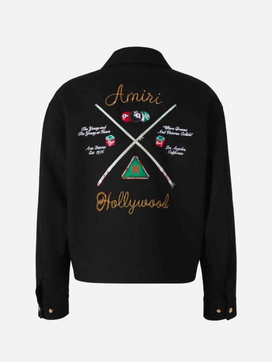 25SS 아미리 봄버 자켓 AMOUBN1058WOOL BlackBlack - AMIRI