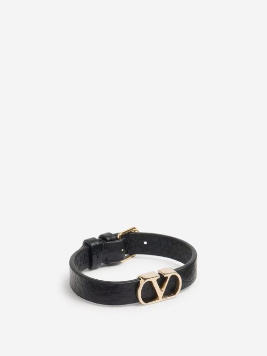 25SS 발렌티노 가라바니 주얼리 6Y2J0S49BAXVIT STAMPA ALCE ORO LOGO NERO0NO Black - VALENTINO GARAVANI