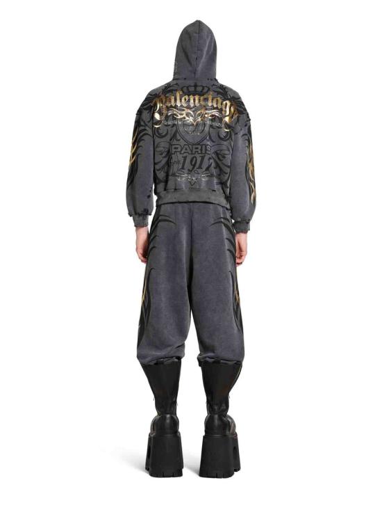 25SS 발렌시아가 숏팬츠 806207TRVR6TRVR6 1048Super Faded Black - BALENCIAGA