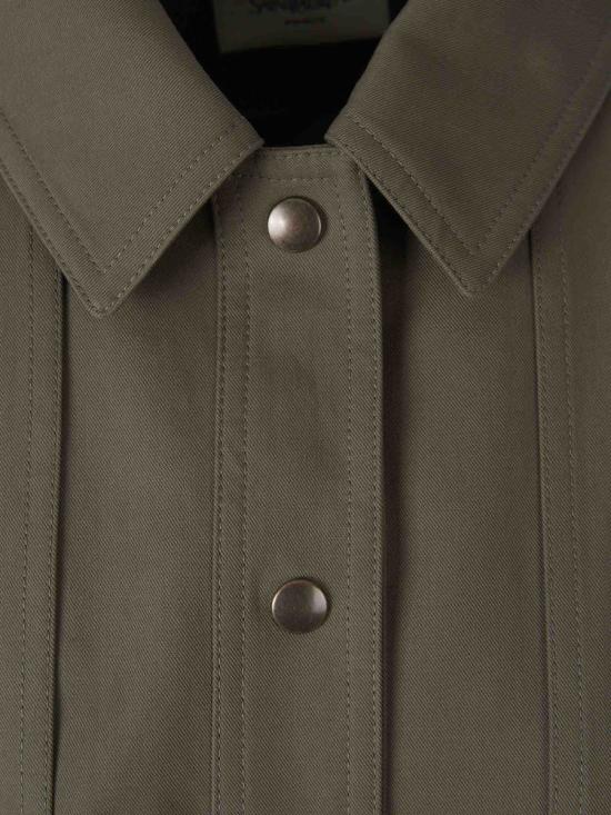 25SS 생로랑 자켓 818406YZ9AXYZ9AX 3130KAI PASSE MILITARY GREEN - SAINT LAURENT