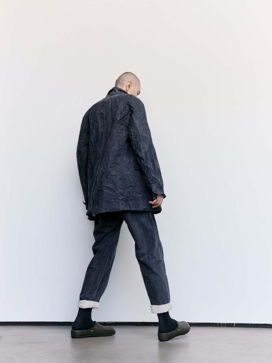  케이시 케이시 자켓 블랙 프린트 코튼 재킷 - CASEY CASEY