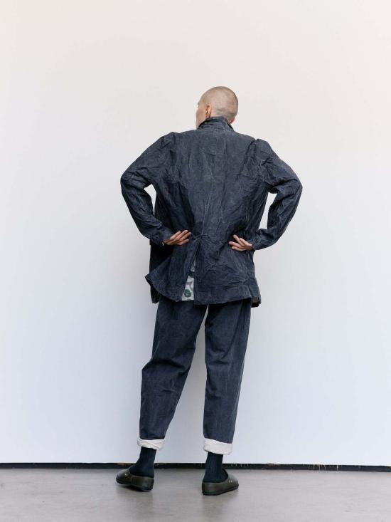  케이시 케이시 자켓 블랙 프린트 코튼 재킷 - CASEY CASEY