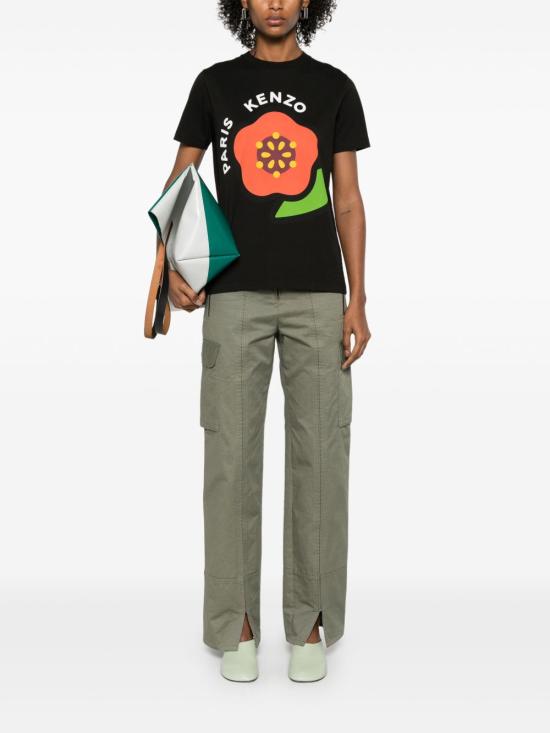 25SS 겐조 반팔 티셔츠 FF52TS168 4SO99J Black - KENZO