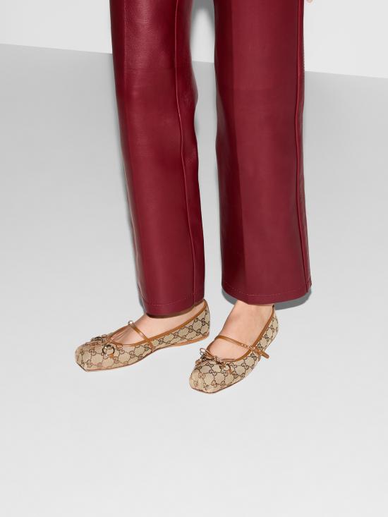 25SS 구찌 플랫 슈즈 814321FAD6C 9745 Beige - GUCCI