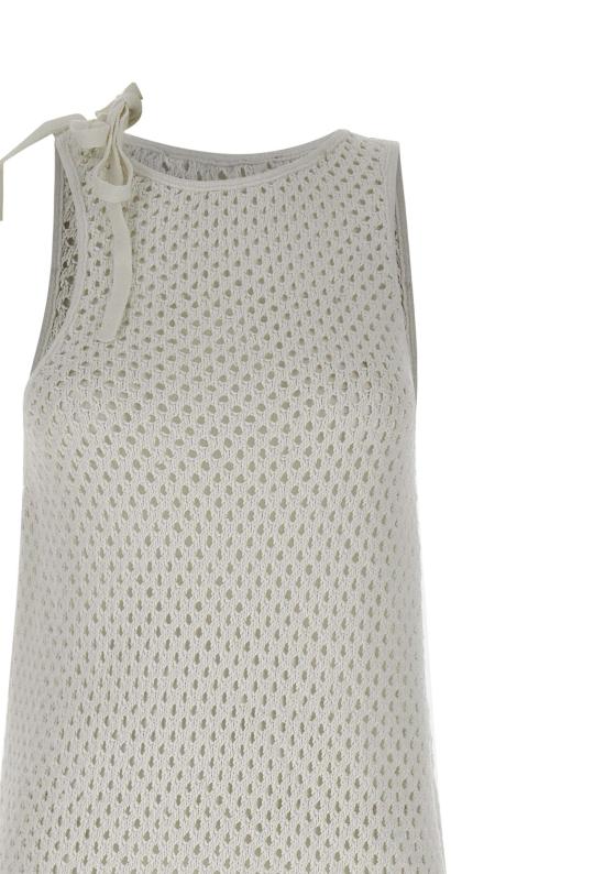 25SS 안드레아 아다모 민소매 티셔츠 464600 000 White - ANDREA ADAMO