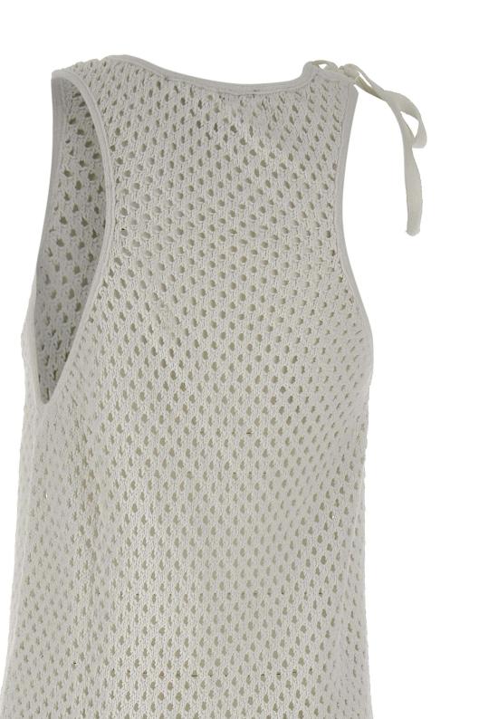 25SS 안드레아 아다모 민소매 티셔츠 464600 000 White - ANDREA ADAMO