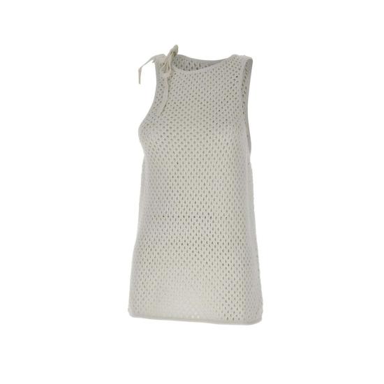 25SS 안드레아 아다모 민소매 티셔츠 464600 000 White - ANDREA ADAMO