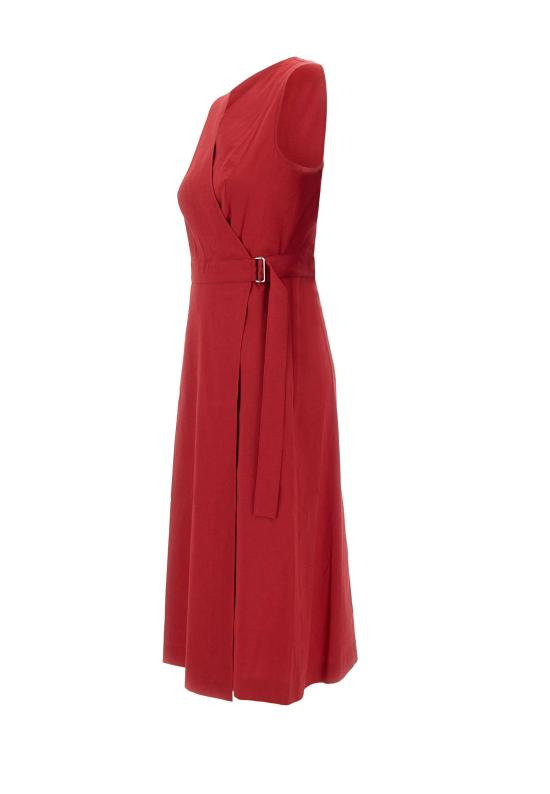 25SS 띠어리 미디 원피스 P0303606 N0F RED - THEORY