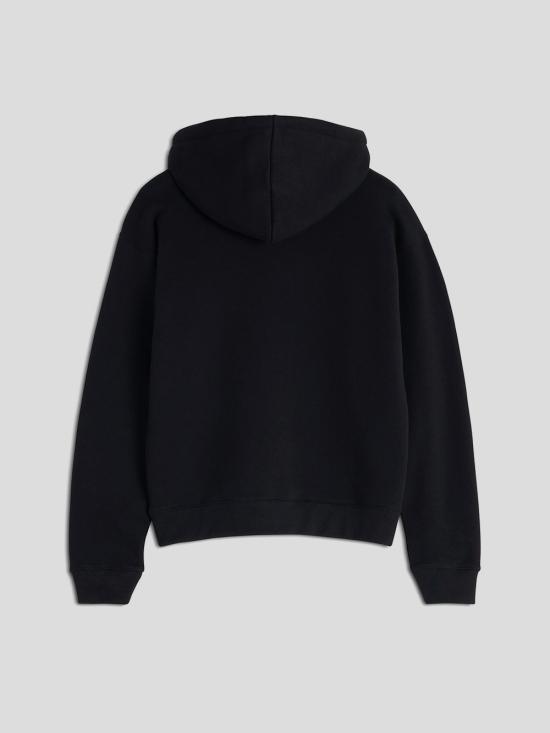 25SS 메종키츠네 후드 티셔츠 MW00704 KM0321P199 Black - MAISON KITSUNE