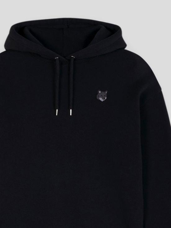 25SS 메종키츠네 후드 티셔츠 MW00704 KM0321P199 Black - MAISON KITSUNE