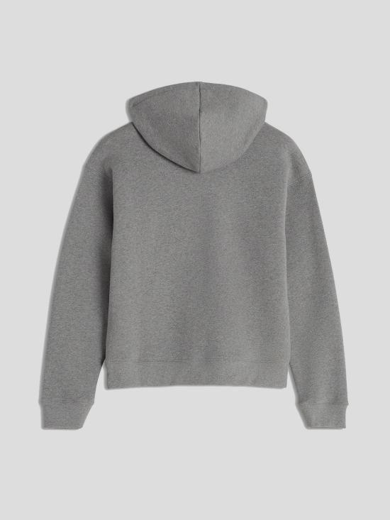 25SS 메종키츠네 후드 티셔츠 MW00704 KM0321H131 Mediumgreymelange - MAISON KITSUNE