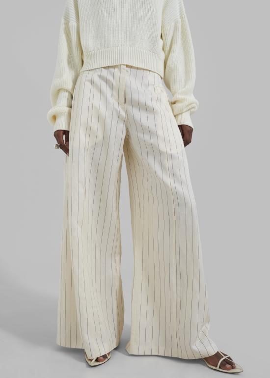  리메인 비르게 크리스텐센 스트레이트 팬츠 REMW3FRPN006BE PRAIRIE SAND COMB DOM