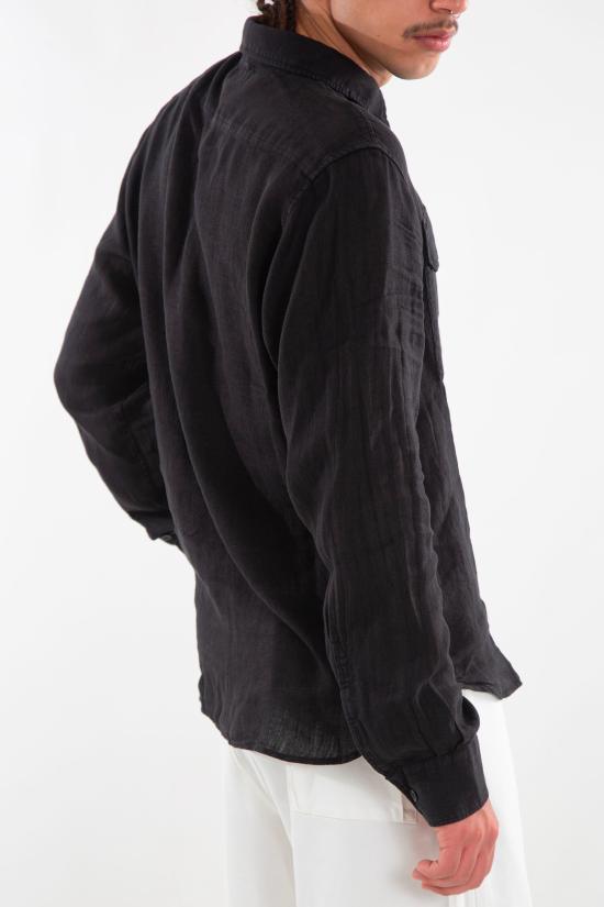 25SS 씨피 컴퍼니 긴팔 셔츠 18CMSH250A005415G999 BLACK DOM - C.P. COMPANY