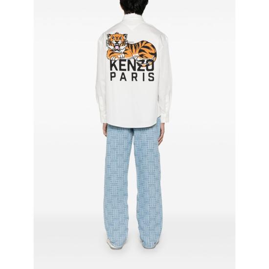 25SS 겐조 긴팔 셔츠 FF55CH4299P301 WHITE DOM - KENZO