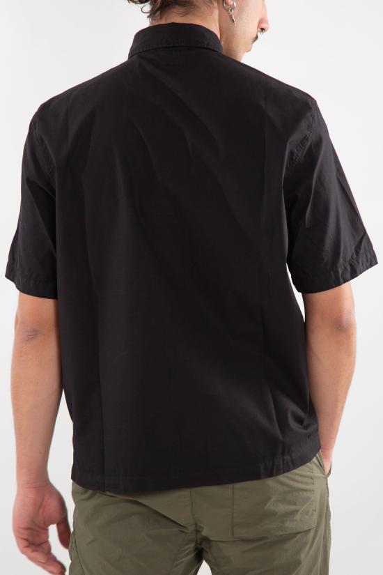25SS 씨피 컴퍼니 반팔 셔츠 18CMSH245A005691G999 BLACK DOM - C.P. COMPANY