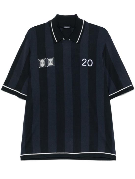 25SS 자크뮈스 리가 폴로 셔츠 255KN5422432390 NAVY DOM