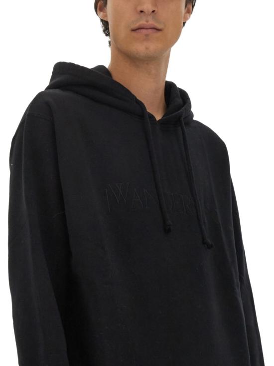  JW앤더슨 후드 티셔츠 JW0105 PG1390999 Black - JW ANDERSON